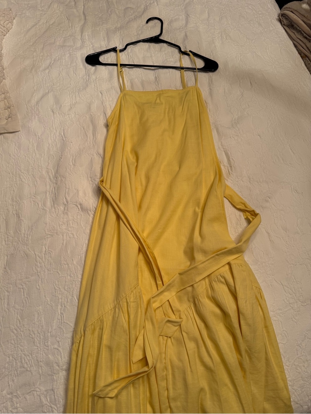Billabong Sunbeam Tie Belted Cotton Blend Sundress - Picture 3 of 6
